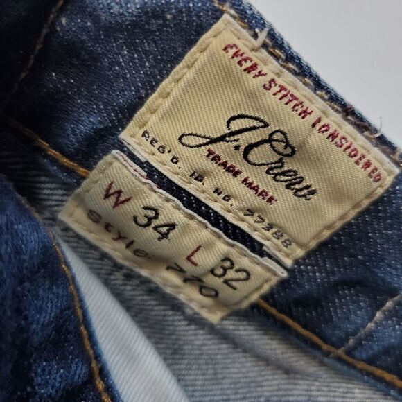 34 J CREW 770 men's 5 POCKET STYLE STRAIGHT LEG JEANS - Picture 9 of 13
